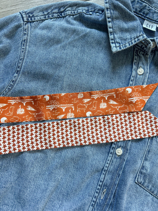 Sideline Skinny Scarf - Texas