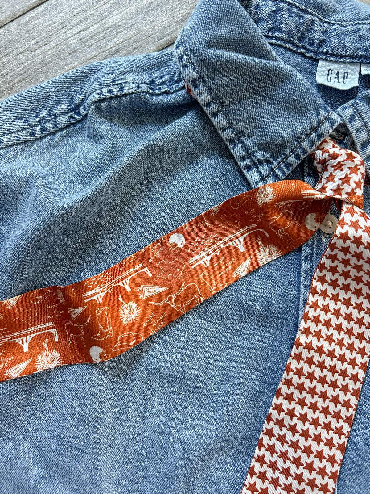 Sideline Skinny Scarf - Texas