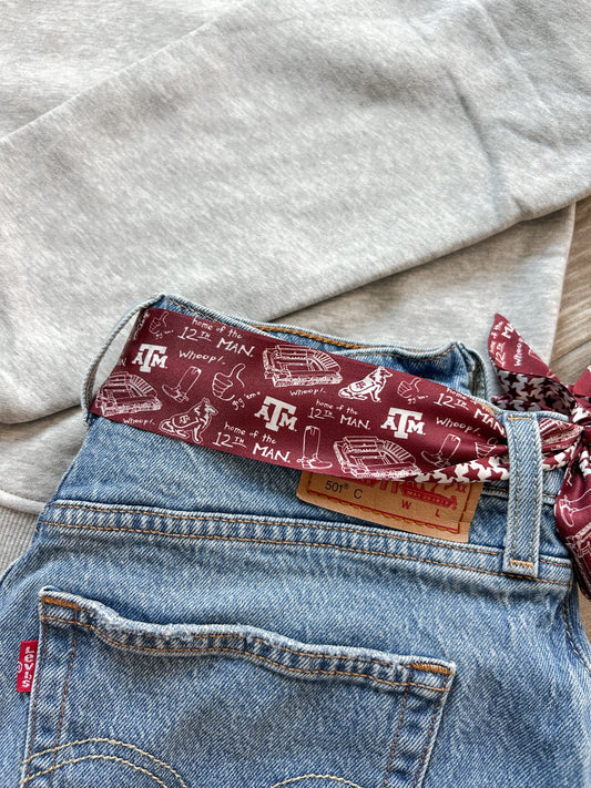 Sideline Skinny Scarf - Texas A&M