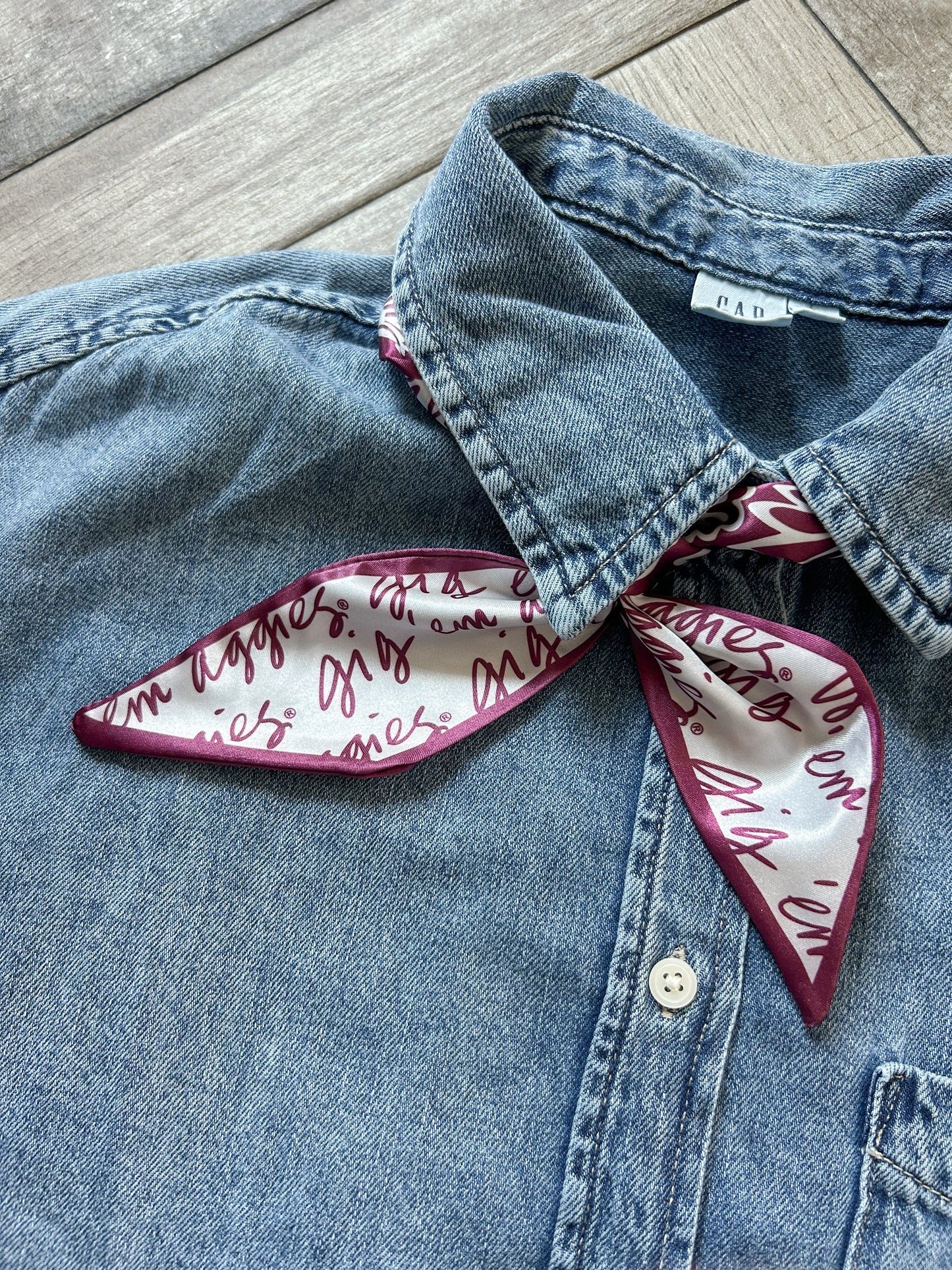 Gig 'Em Skinny Scarf