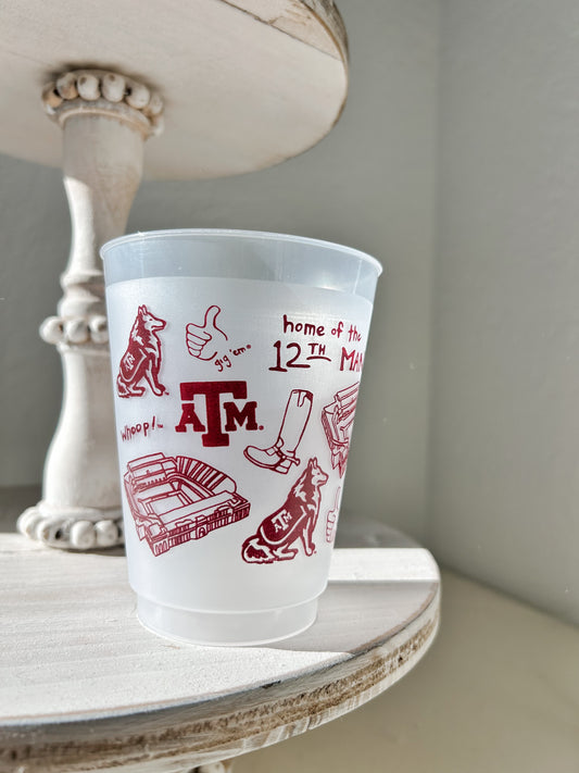 Texas A&M Shatterproof Cups