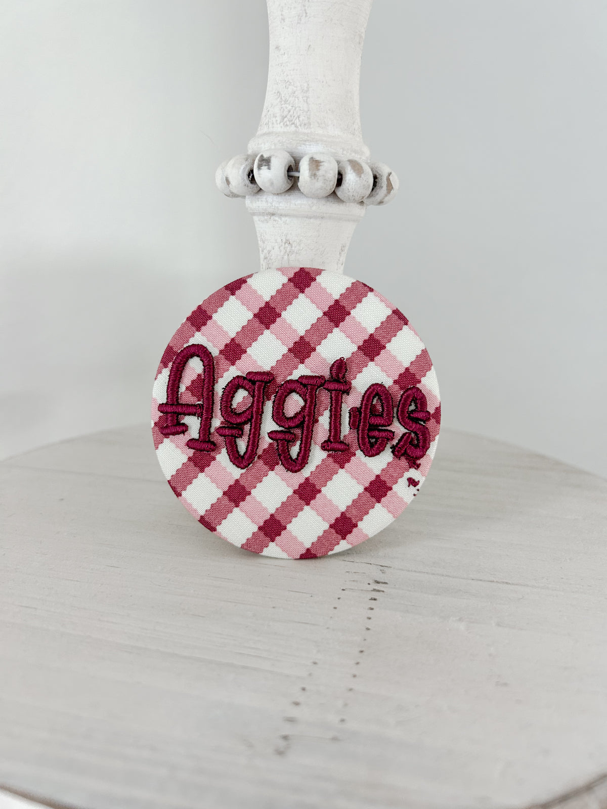 Aggies Embroidered Button