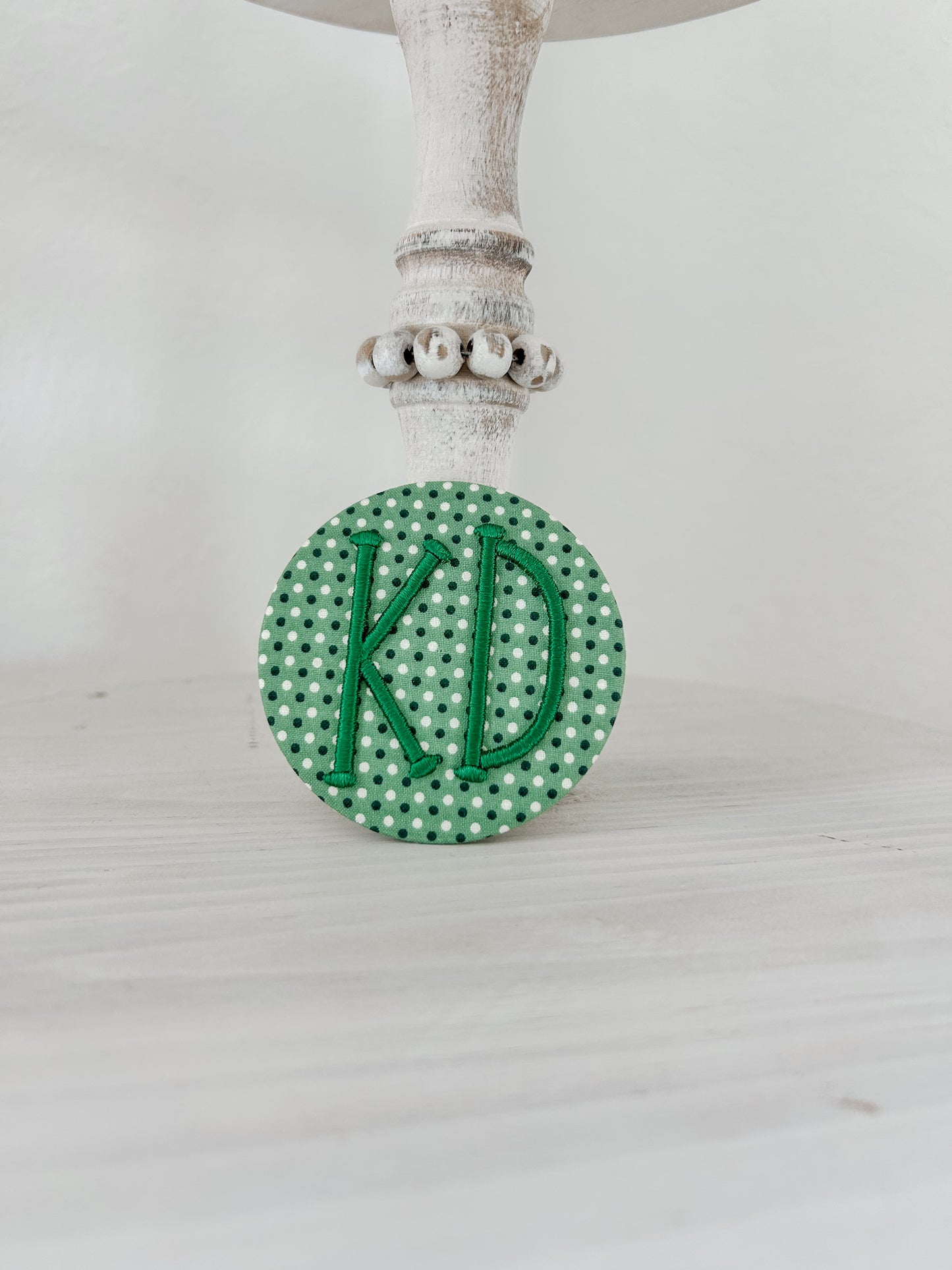 KD Embroidered Button