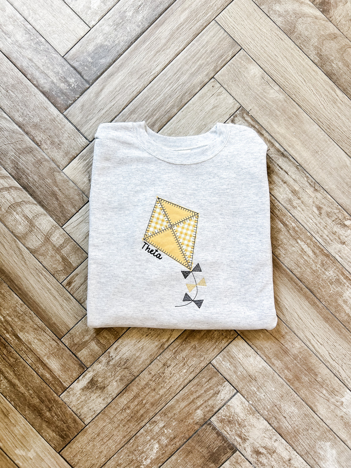 Theta Kite Embroidered Sweatshirt