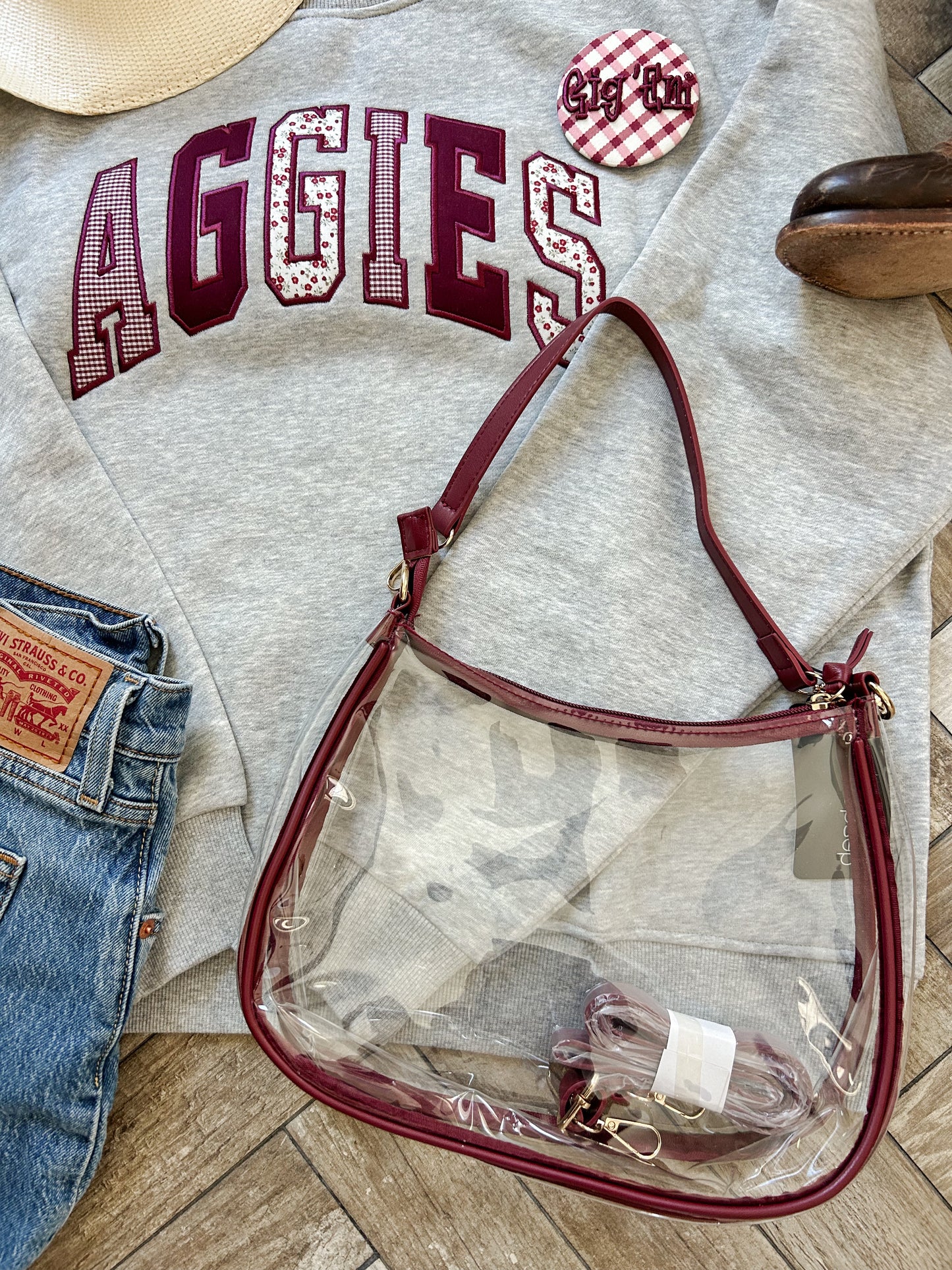 Maroon Stadium Bag
