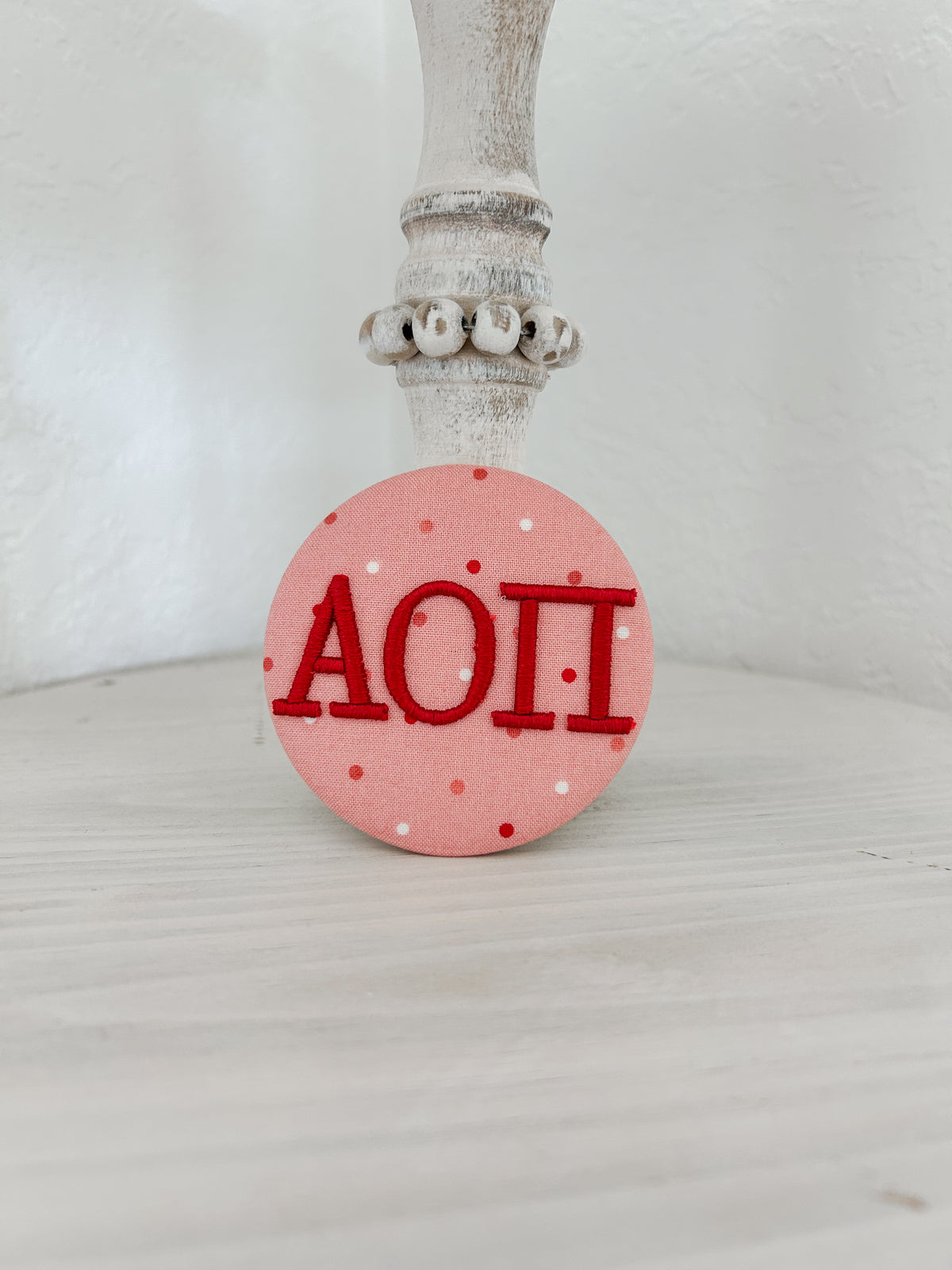 AOπ Embroidered Button