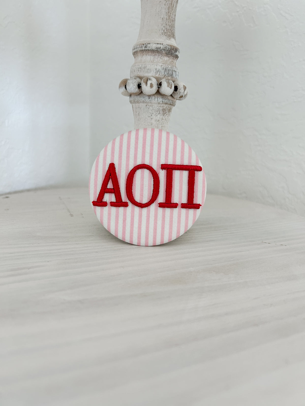 AOπ Embroidered Button