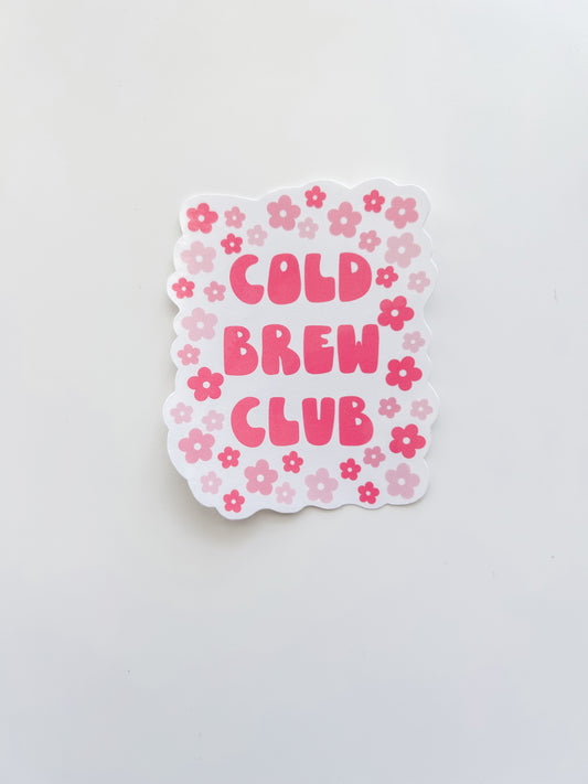 Cold Brew Club Sticker