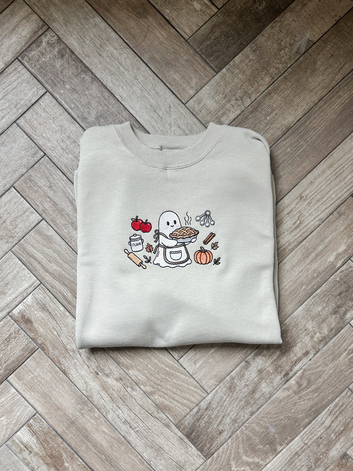 Baking Ghost Embroidered Sweatshirt