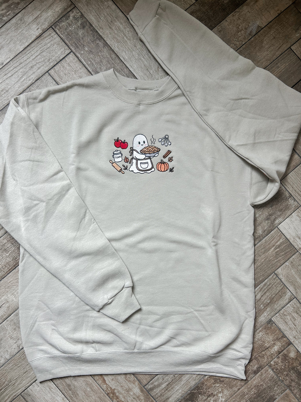Baking Ghost Embroidered Sweatshirt
