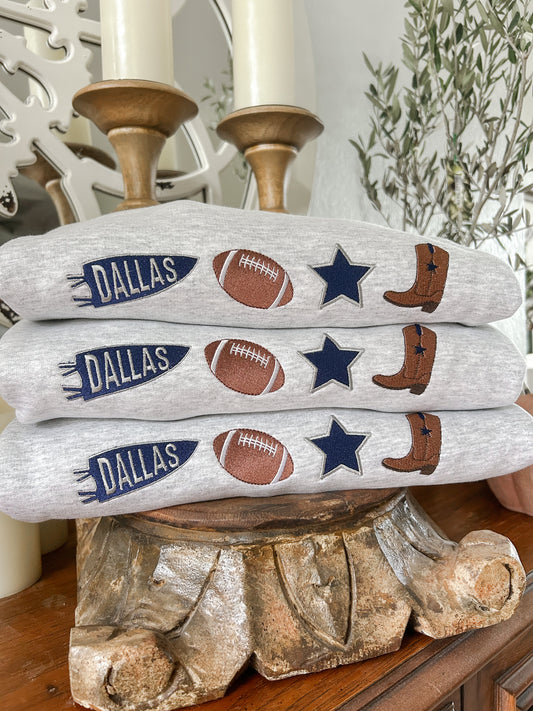 Dallas Charms Embroidered Sweatshirt