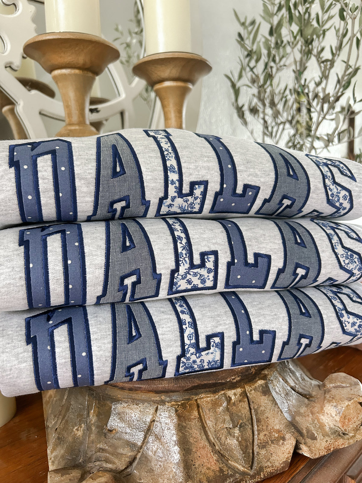 Dallas Applique Embroidered Sweatshirt