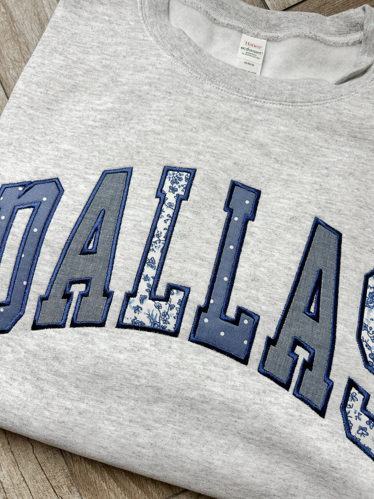 Dallas Applique Embroidered Sweatshirt
