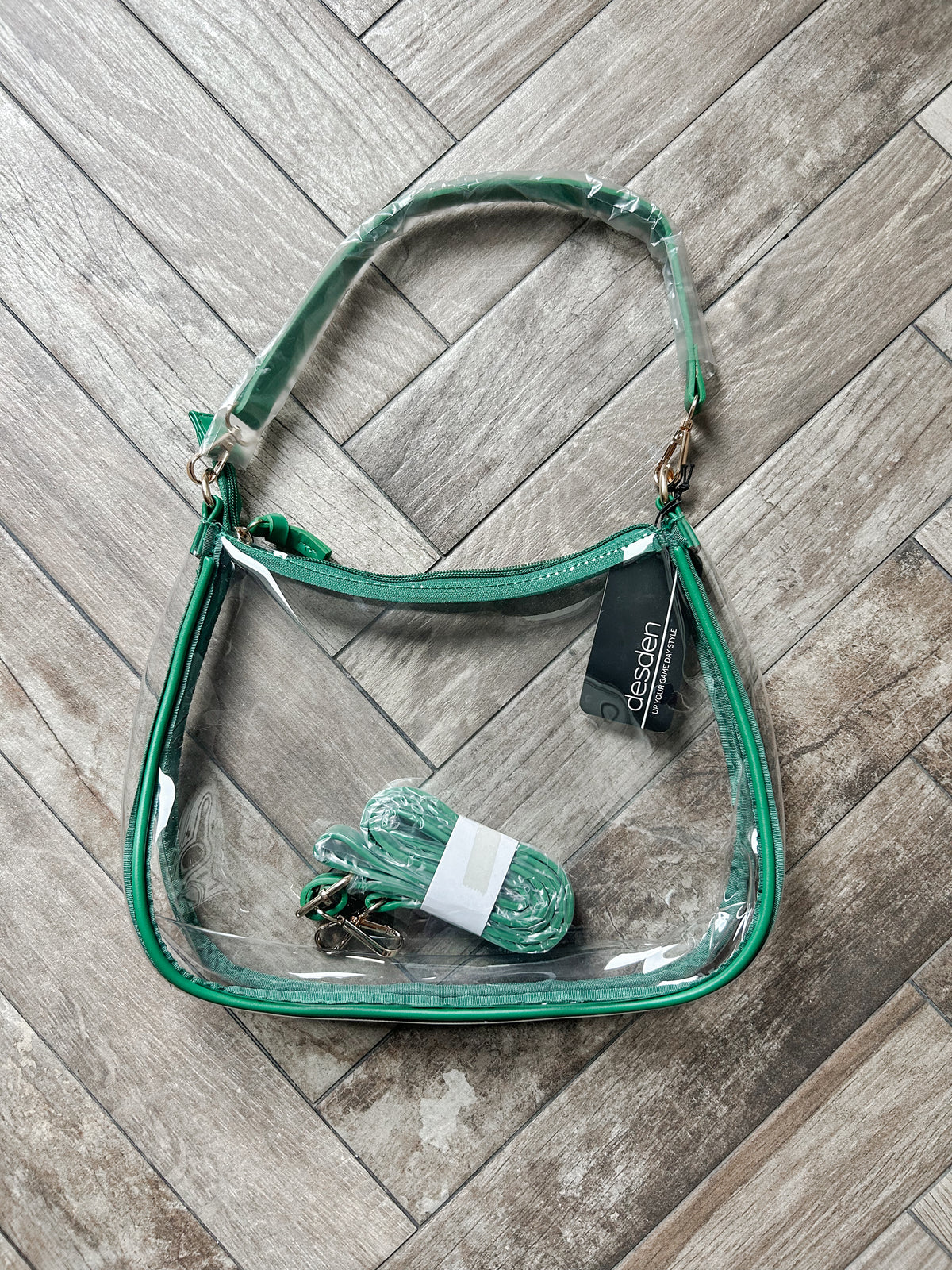 Green Stadium Bag + Scarf