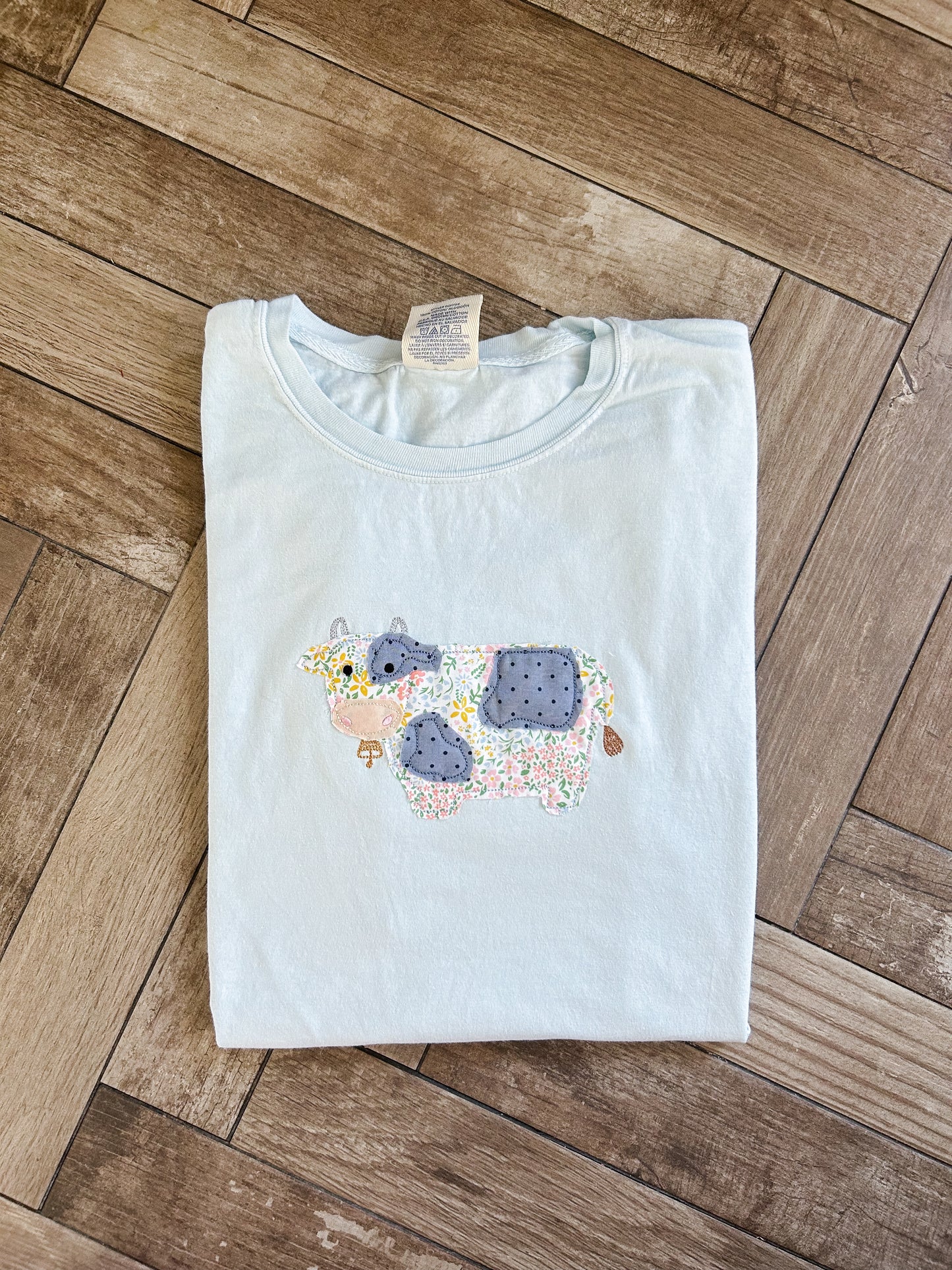 Floral Cow T-Shirt