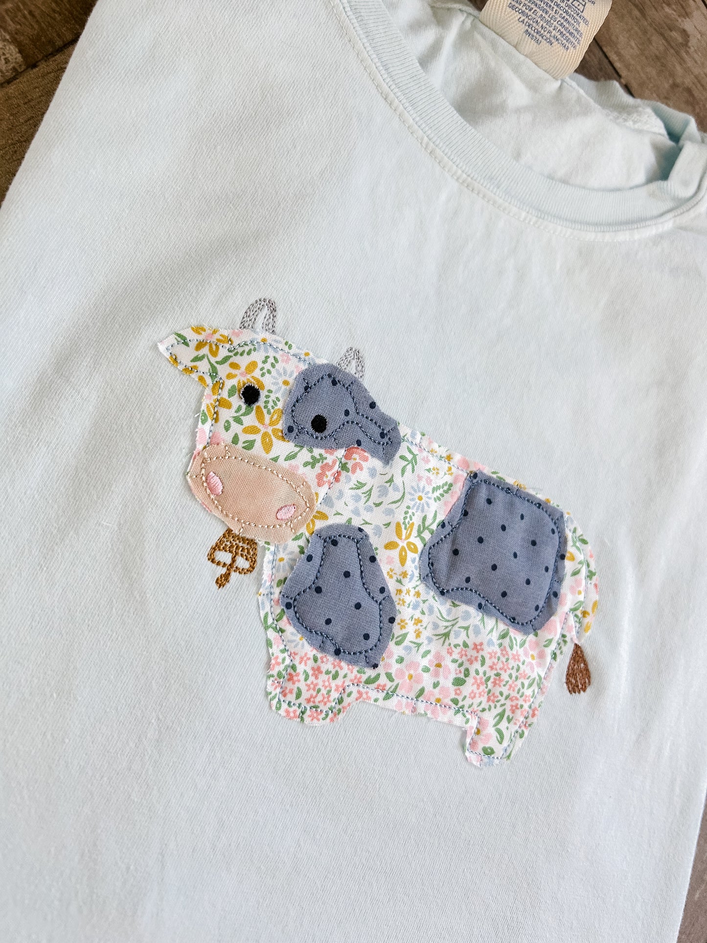 Floral Cow T-Shirt