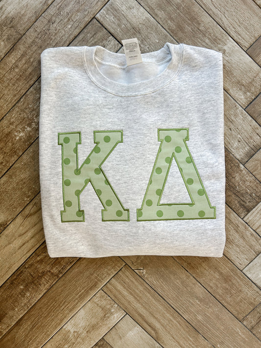 K∆ Embroidered Crewneck