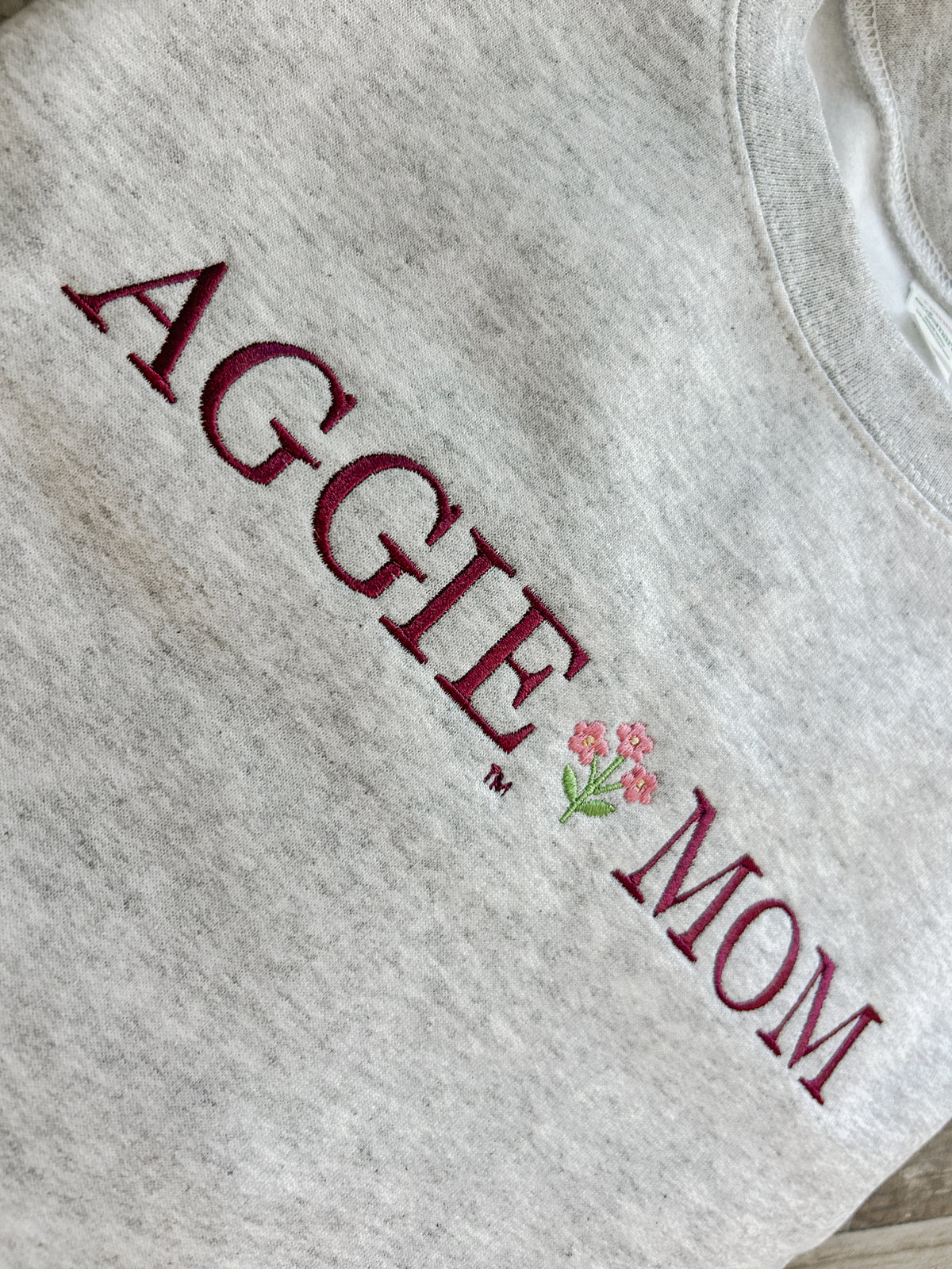 Aggie Mom Embroidered Sweatshirt
