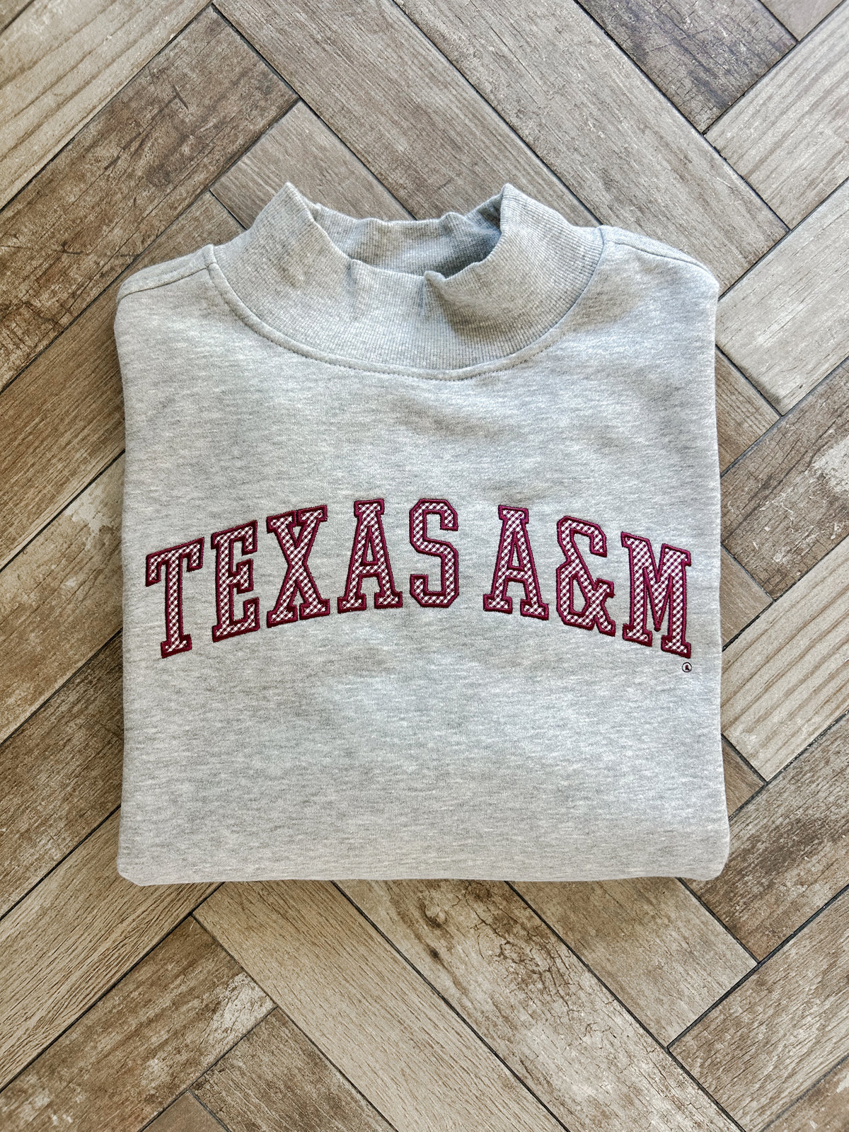 Texas A&M Mockneck - Microgingham