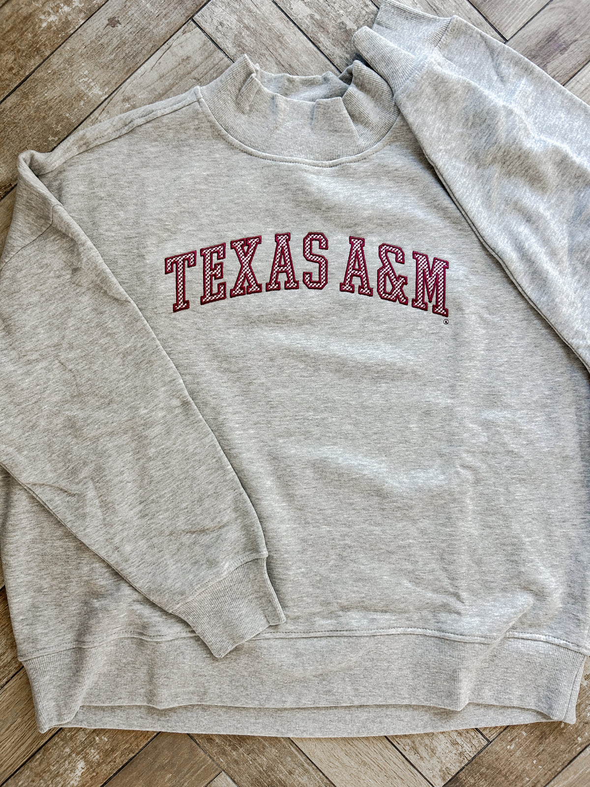 Texas A&M Mockneck - Microgingham