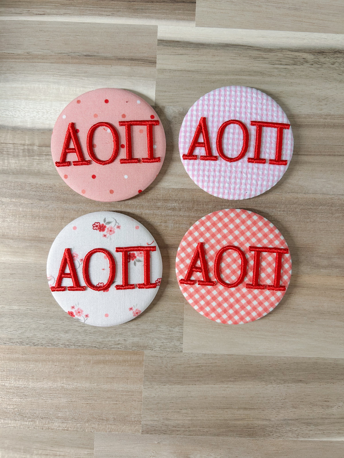 AOπ Embroidered Button