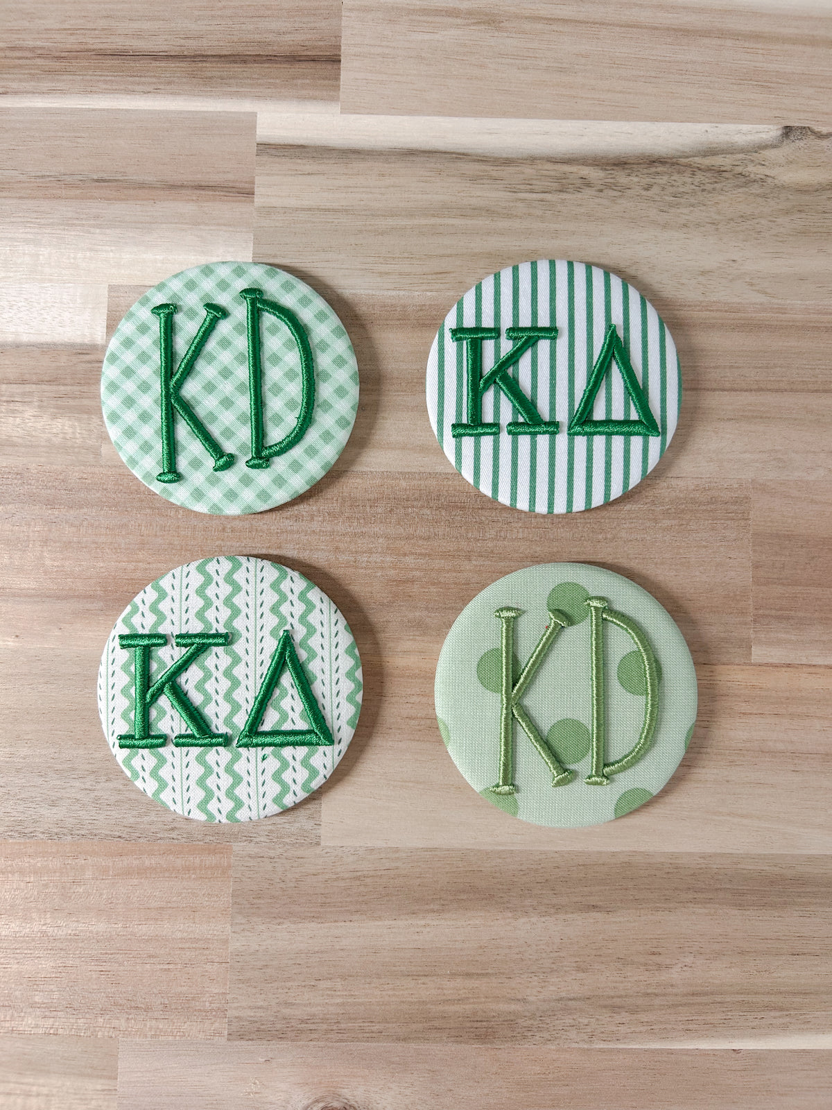 Kappa Delta Embroidered Button