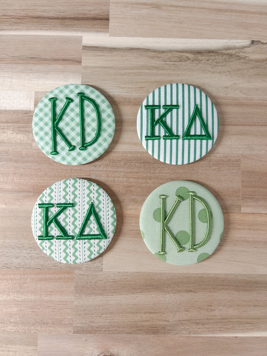 Kappa Delta Embroidered Button