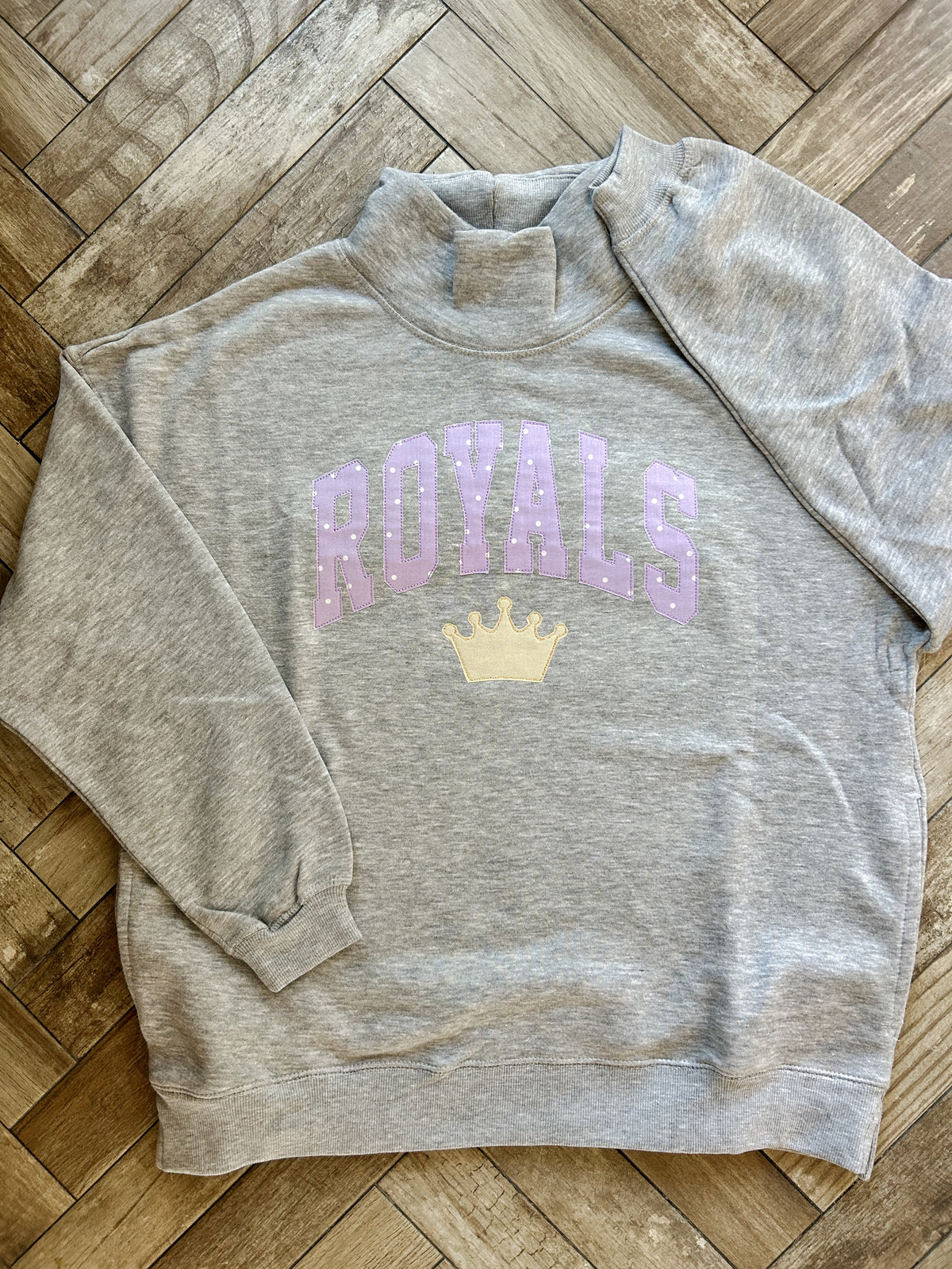 Royals - Oversized Grey Mockneck