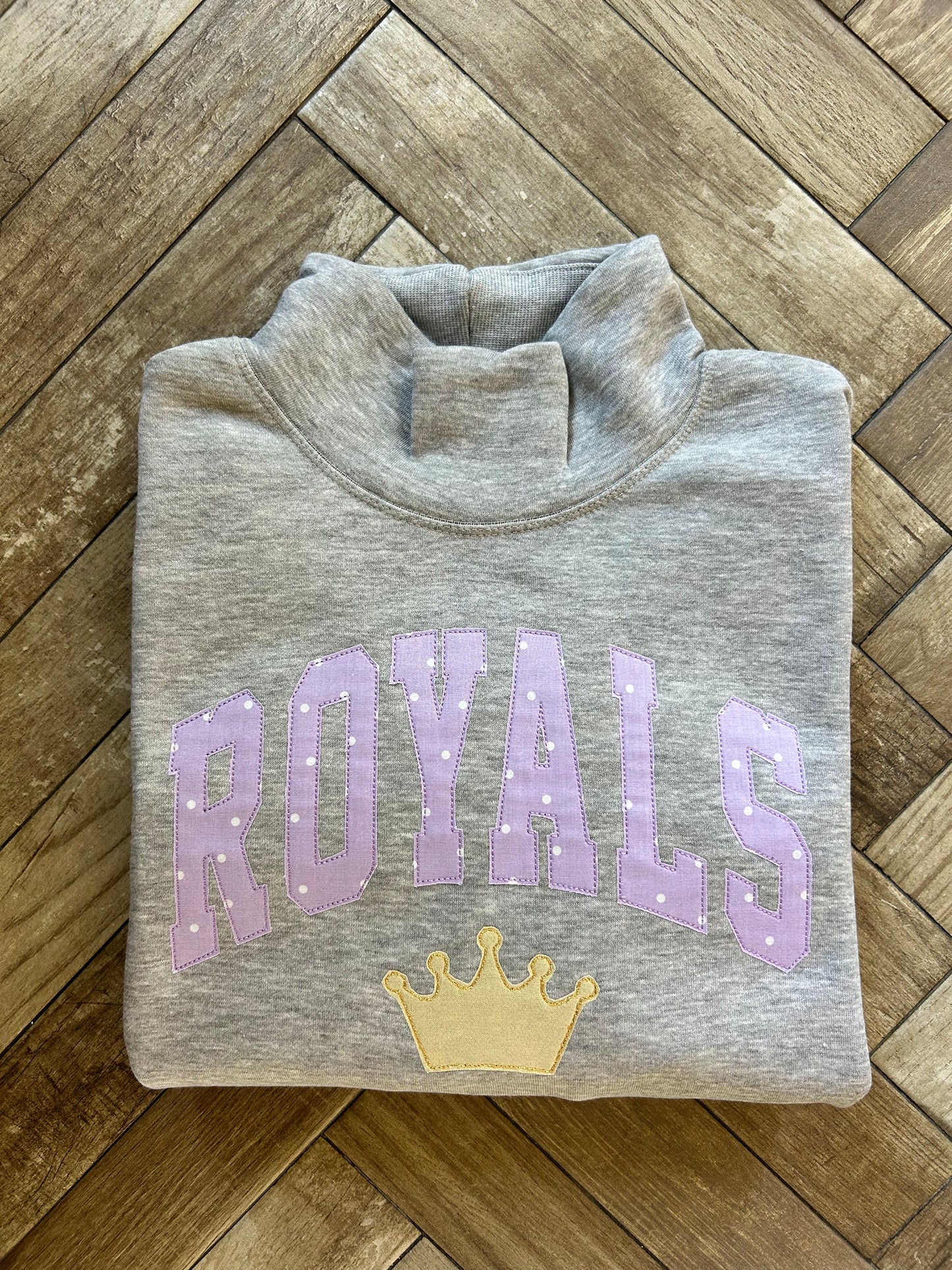 Royals - Oversized Grey Mockneck