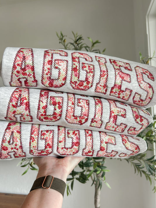 Floral Aggies Diamondstitch