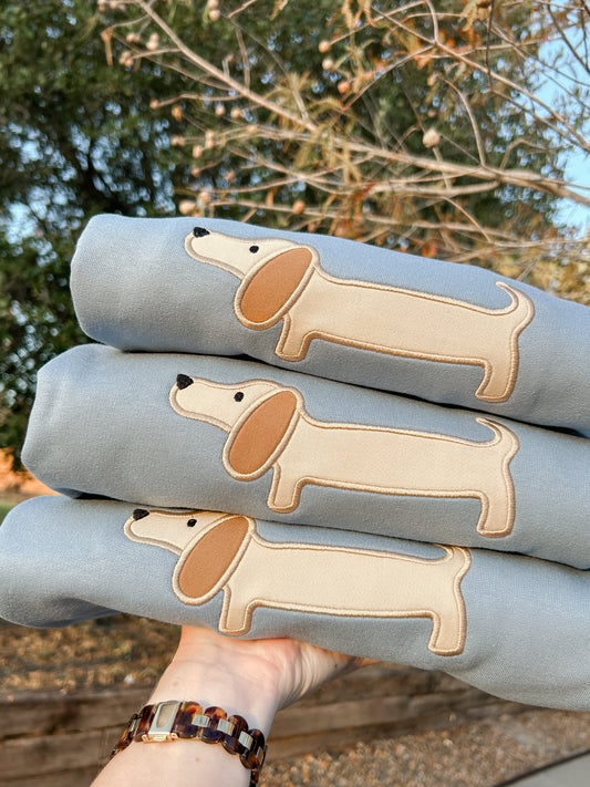 Dachshund Applique Sweatshirt