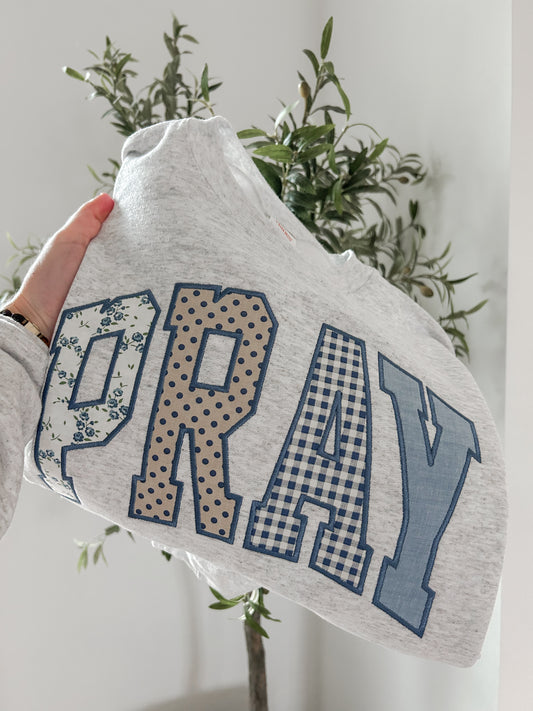 Pray Applique Sweatshirt