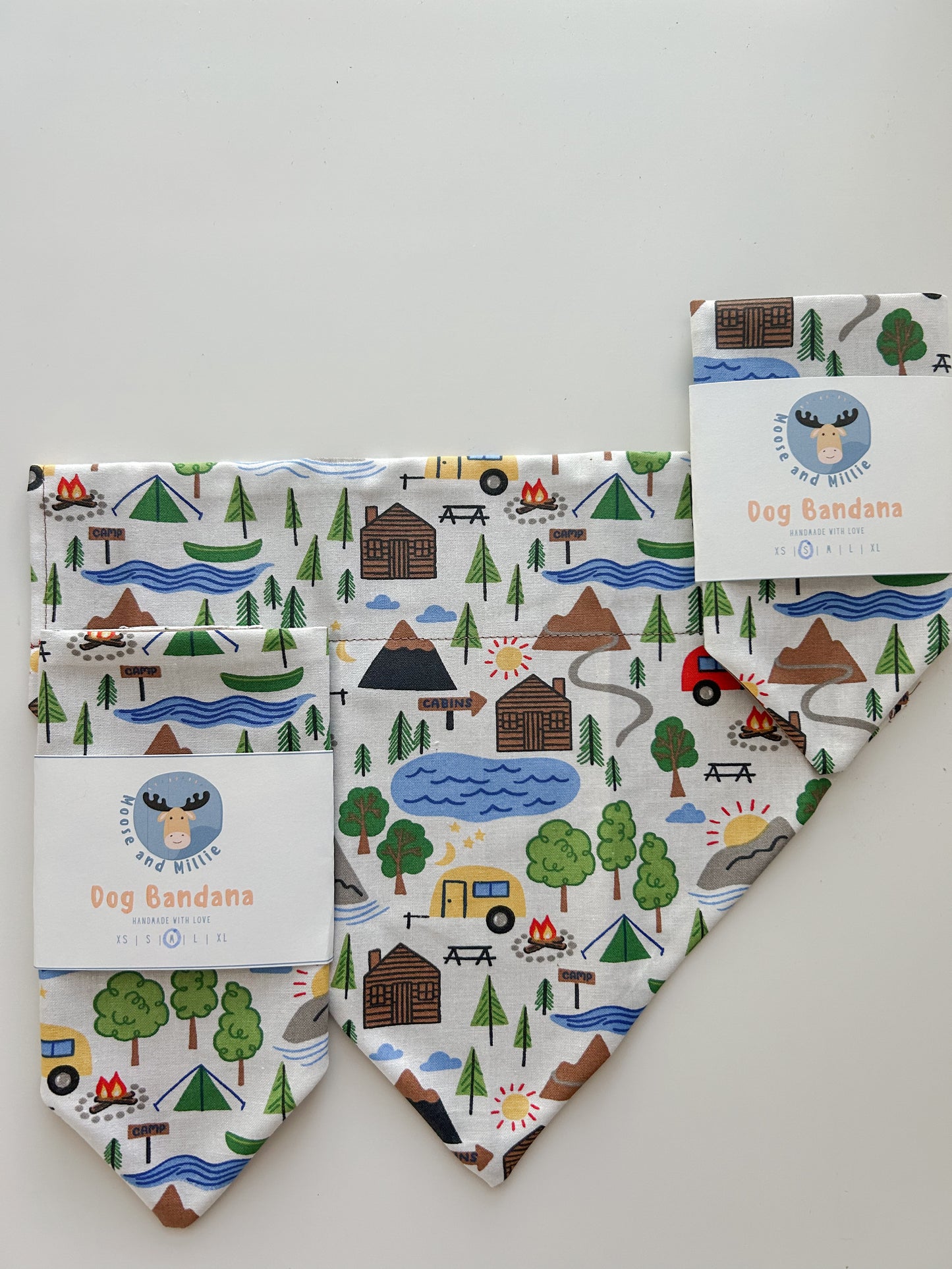 Camping - Over the Collar Dog Bandana