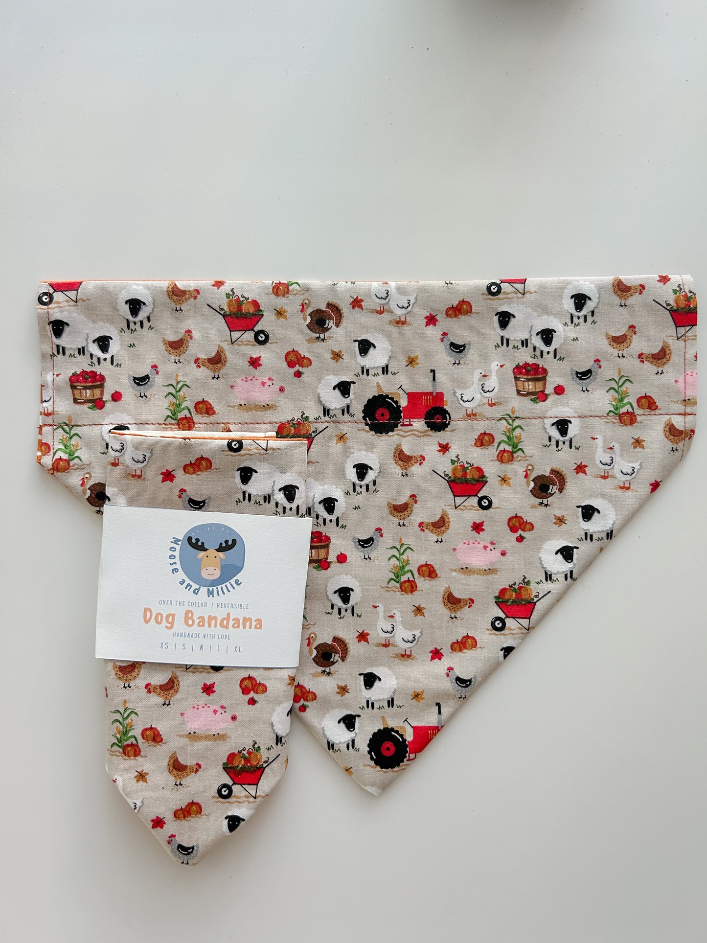 Fall on the Farm - Over the Collar Dog Bandana