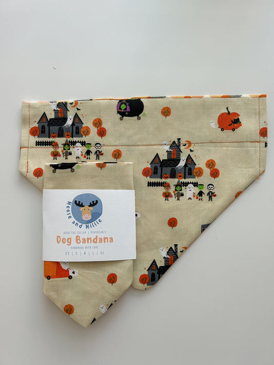 Haunted Mansion Friends - Over the Collar Dog Bandana