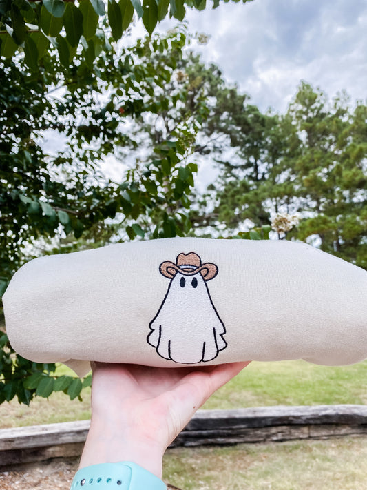 Cowboy Ghost Embroidered Sweatshirt