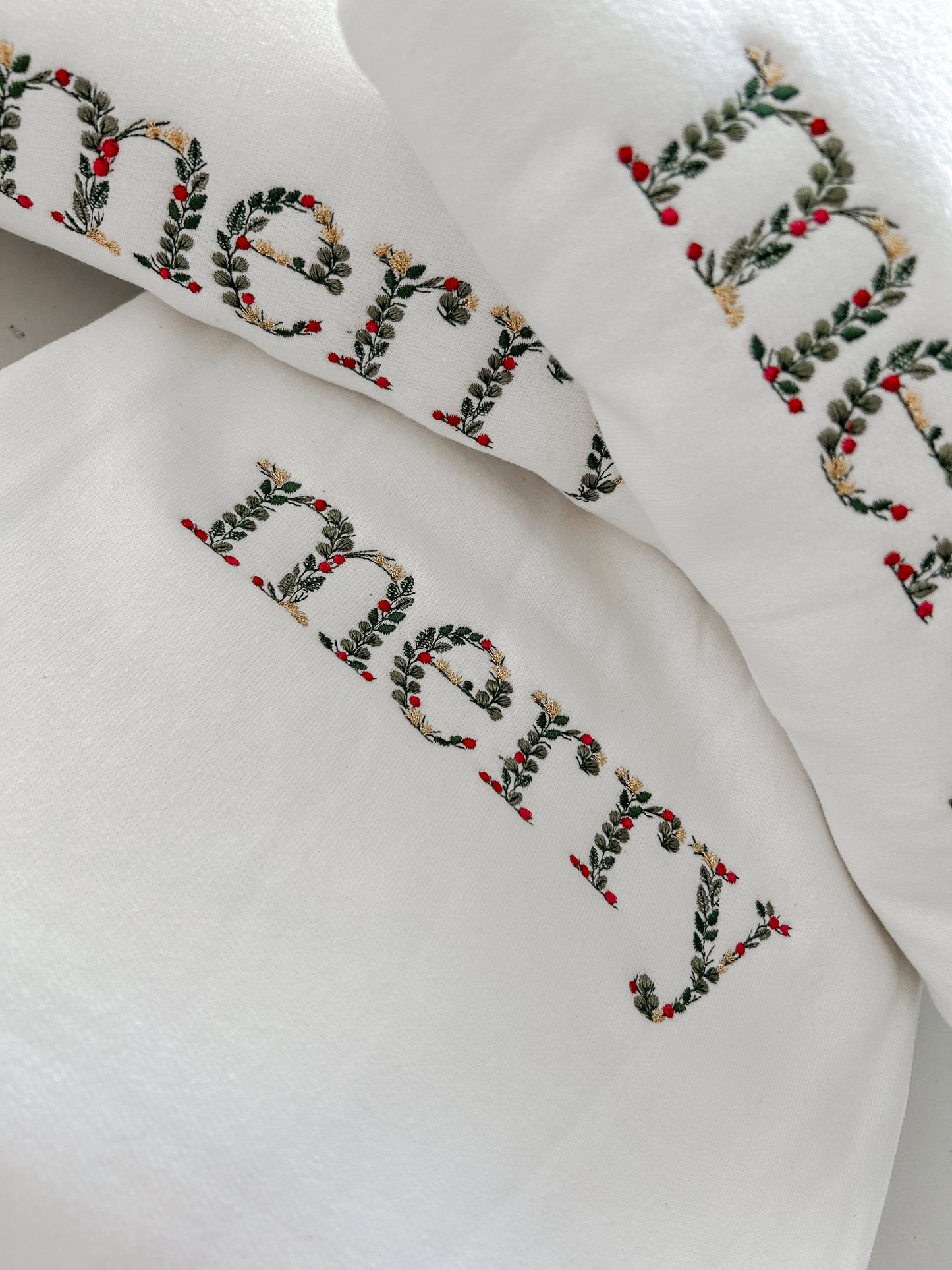 Merry Embroidered Sweatshirt