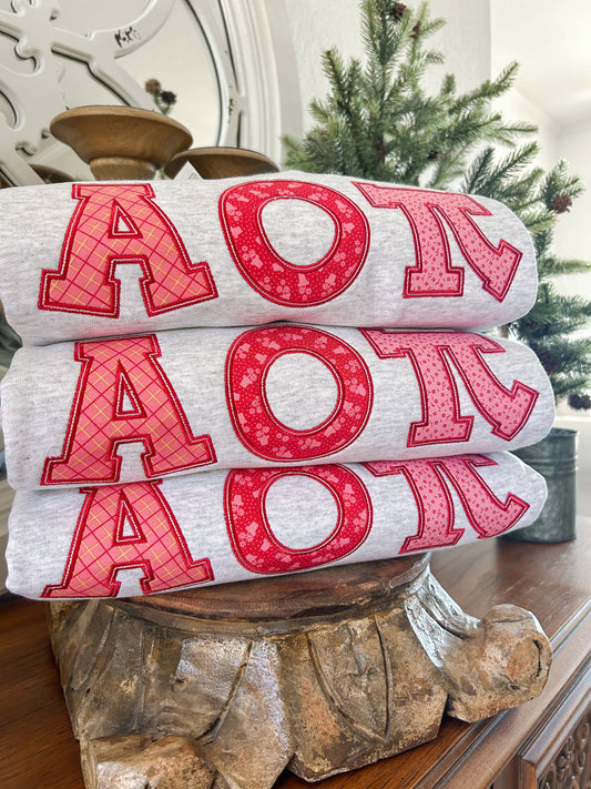 AOII Applique Sweatshirt