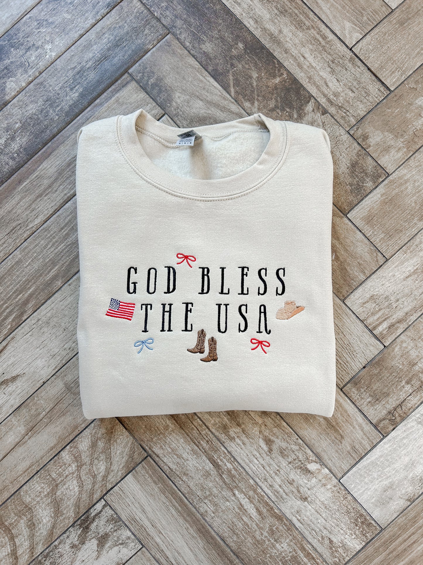 God Bless the USA Charms