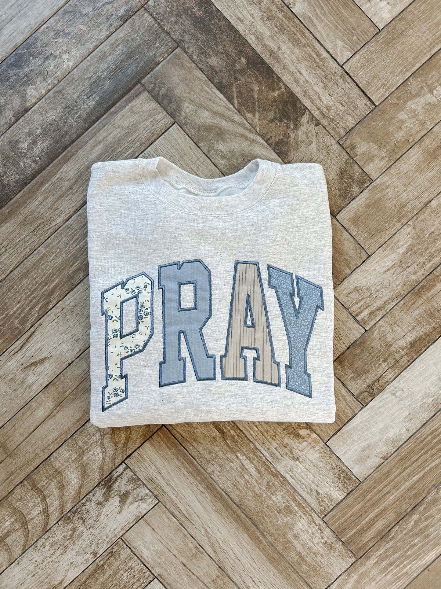 Pray Applique Sweatshirt