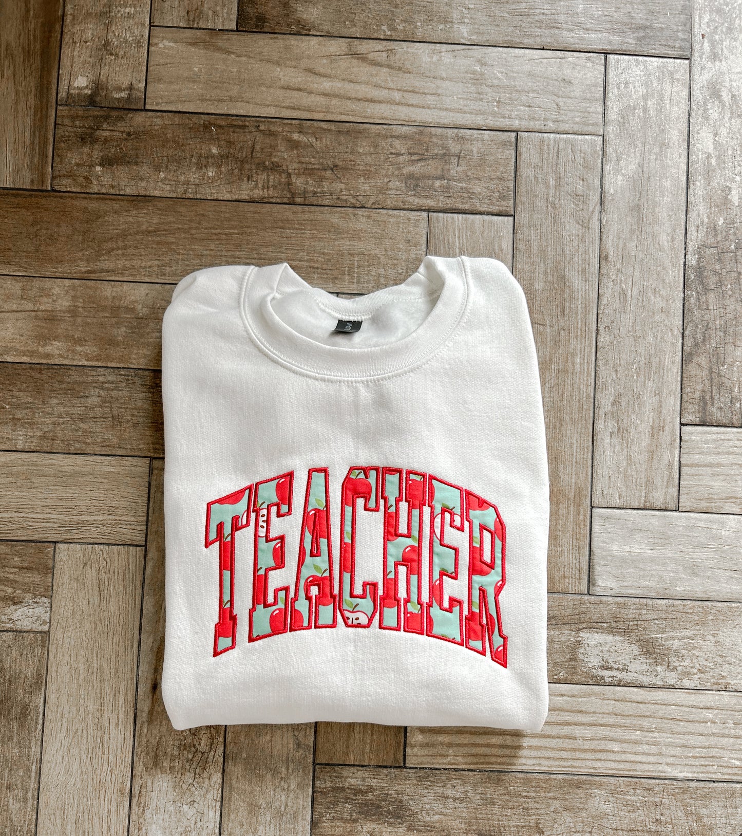 Teacher Embroidered Sweatshirt