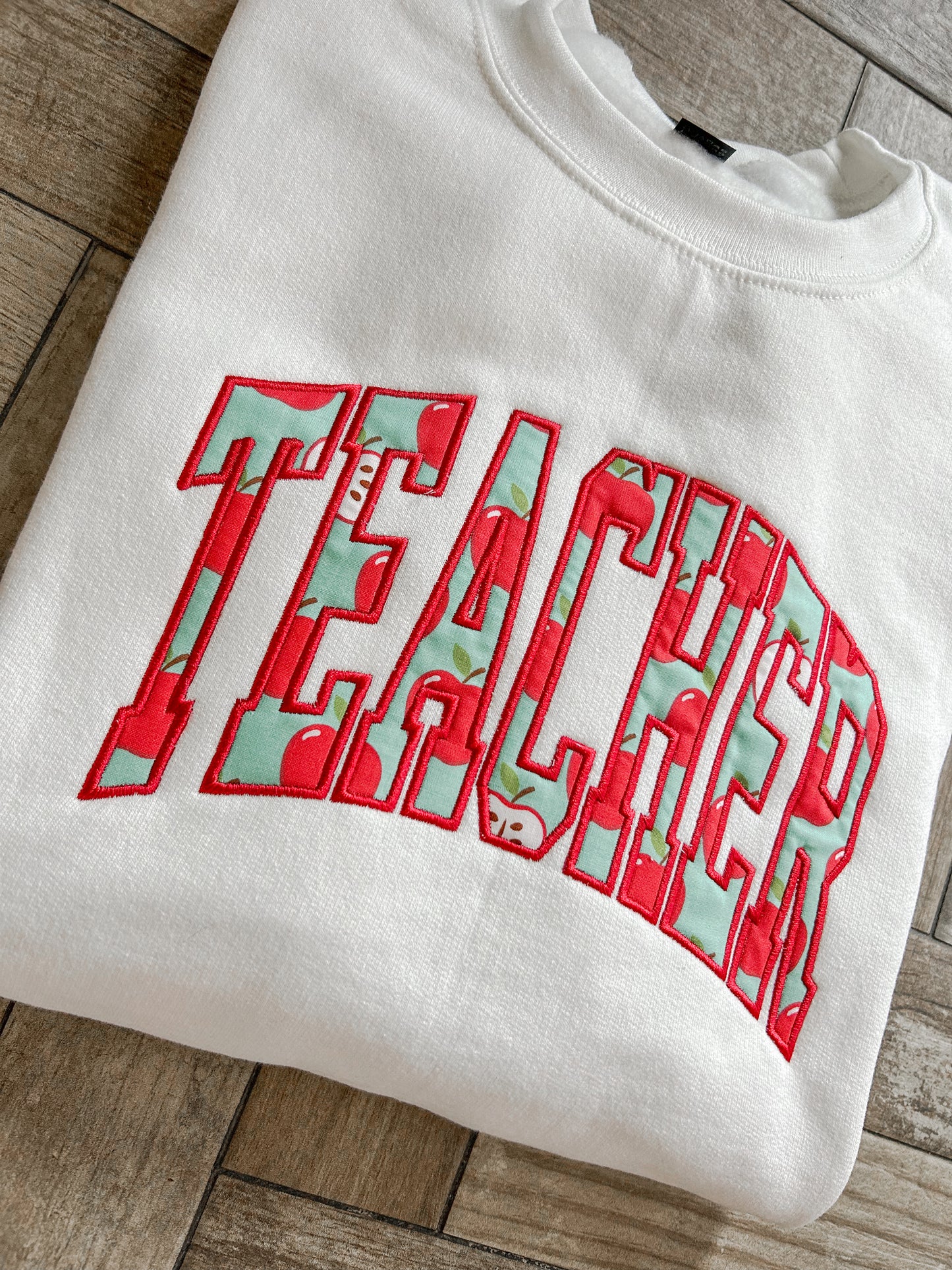 Teacher Embroidered Sweatshirt