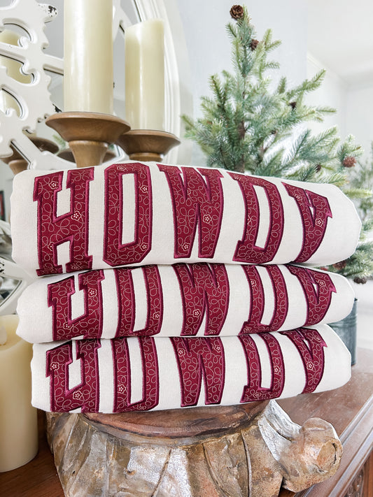 Howdy Applique Sweatshirt