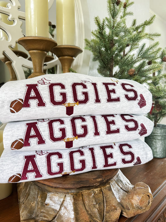 Aggie Football Icons Sweatshirt