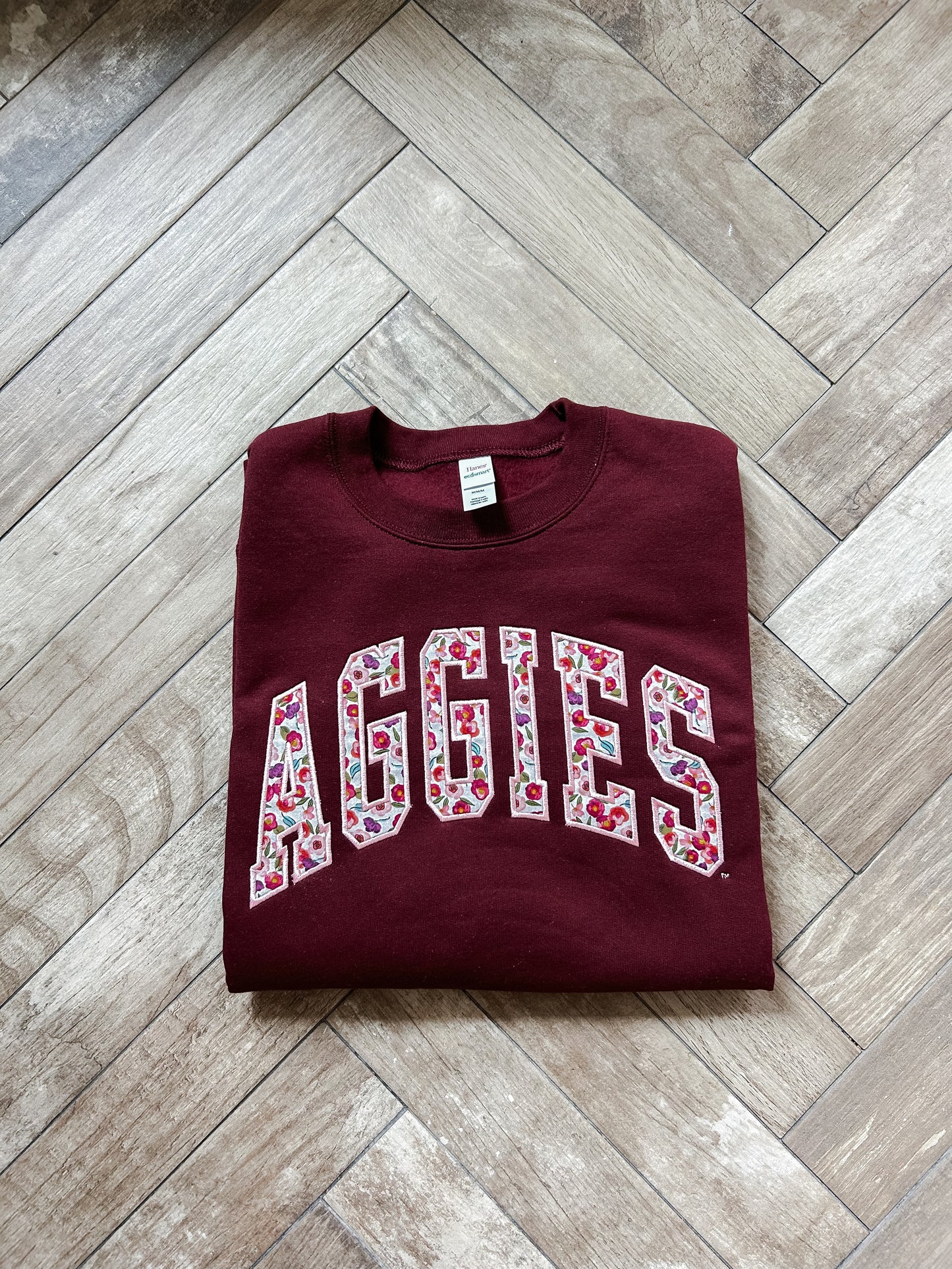 Aggies - Floral - Maroon