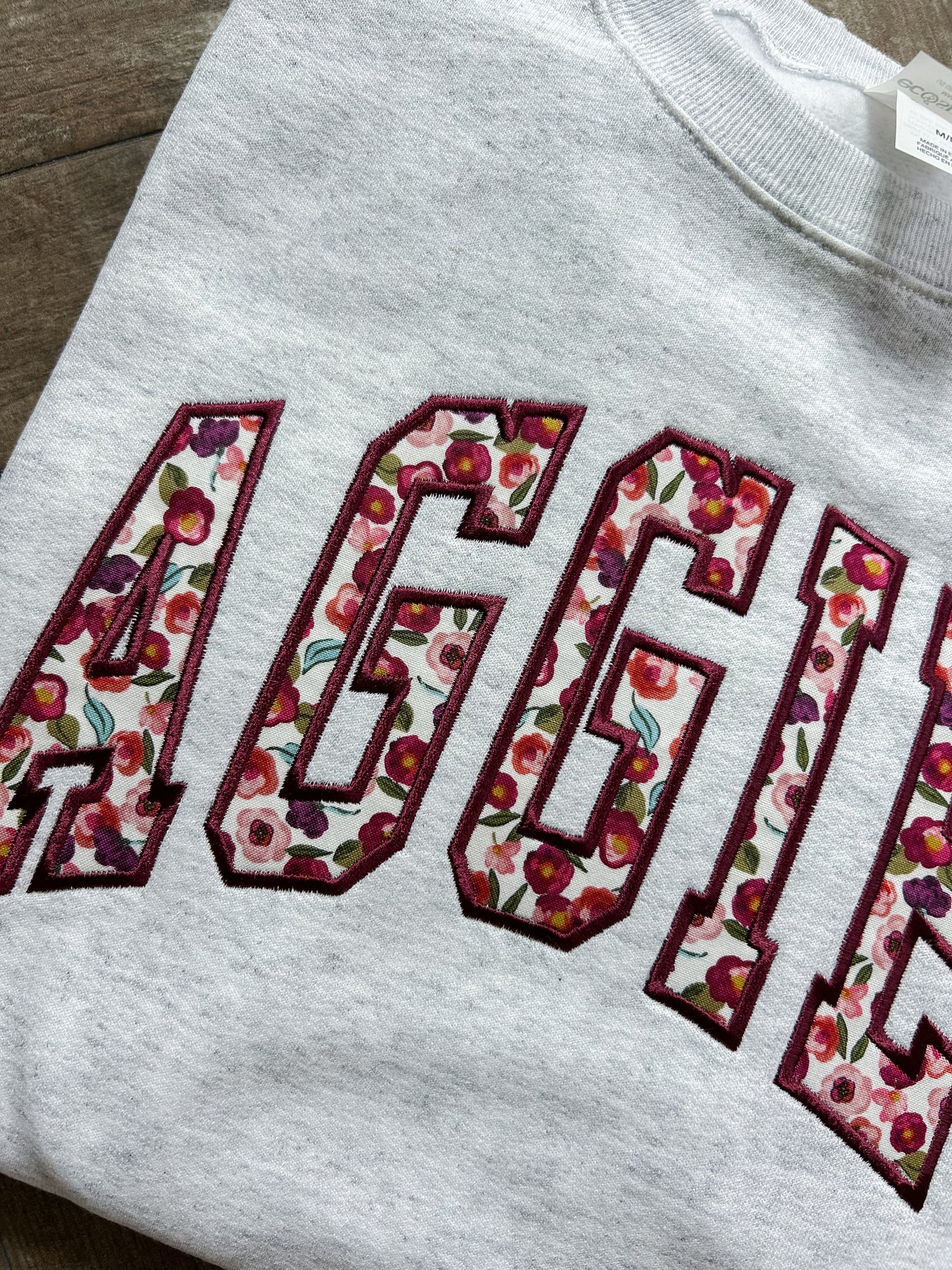 Aggies - Floral - Grey