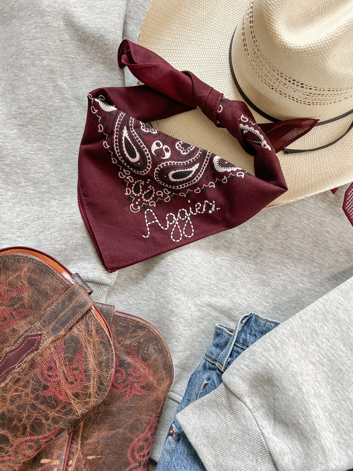 Aggies Maroon Bandana