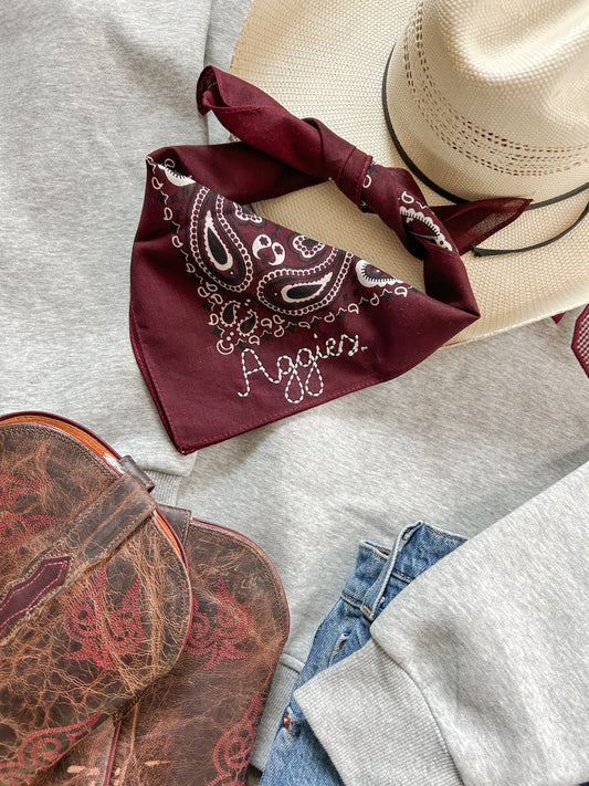 Aggies Maroon Bandana