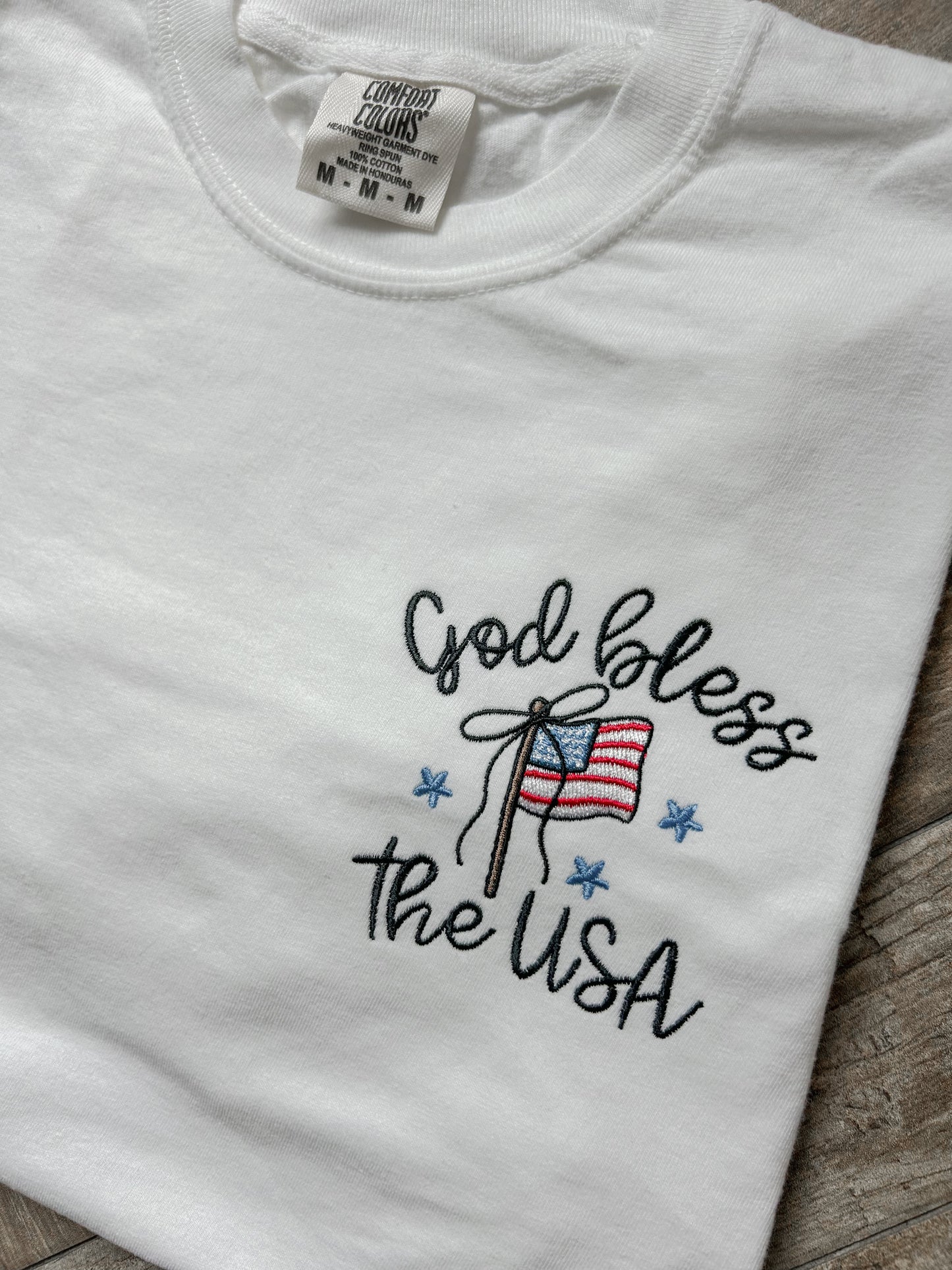 God Bless the USA White Tshirt