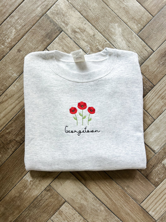 Georgetown Poppies Sweatshirt